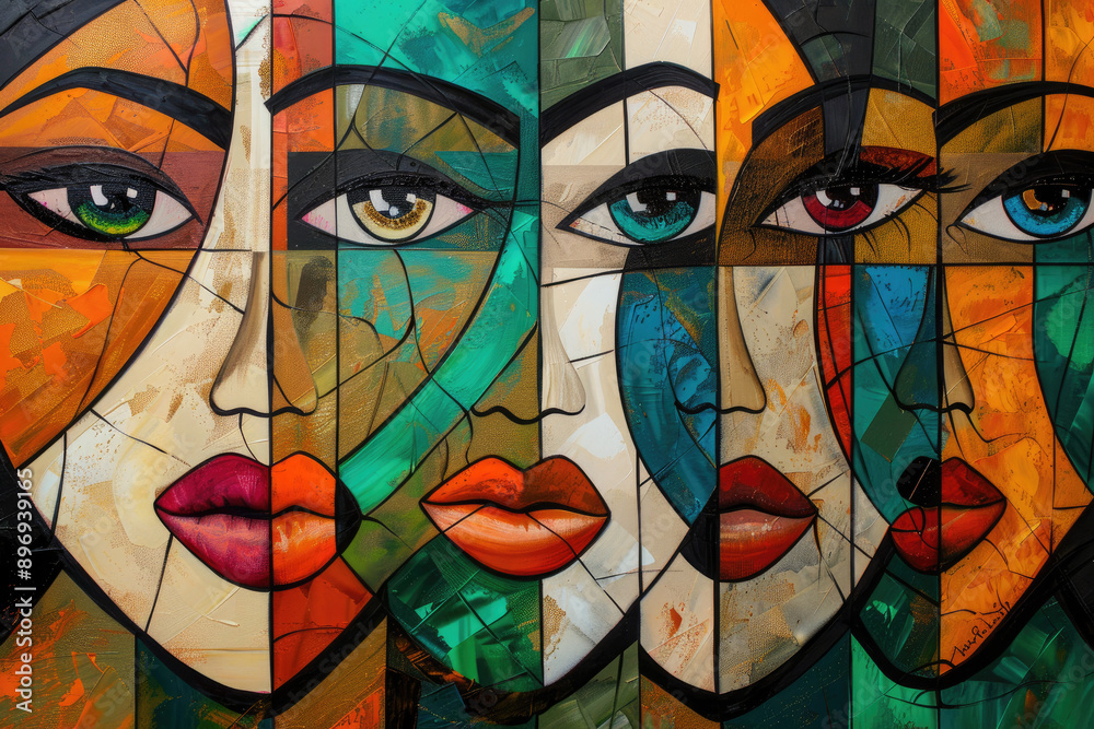 Obraz premium Graffiti on the wall. Created with Ai