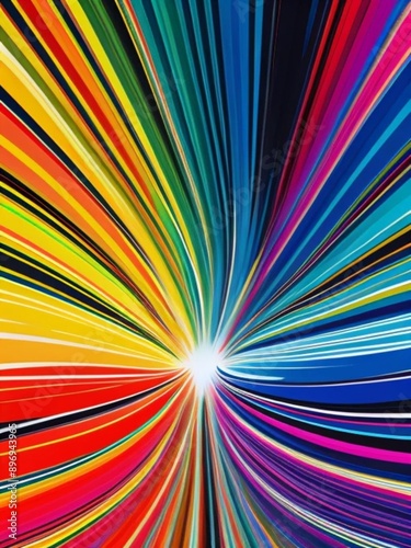 Wallpaper Mural abstract background with rainbow Torontodigital.ca