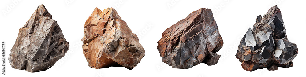 Collection set of heavy rocks isolated on transparent background Collection set of heavy rocks isolated on transparent background