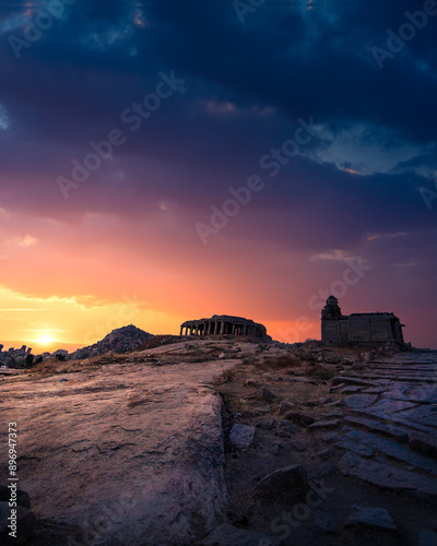 sunset over the ocean