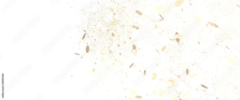 Sparkling Jubilation: Breathtaking 3D Illustration of Sparkling gold Confetti Celebration Sparkling Jubilation: Breathtaking 3D Illustration of Sparkling gold Confetti Celebration