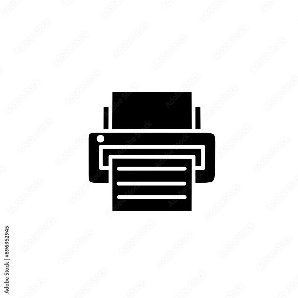 printer icon vector illustration
