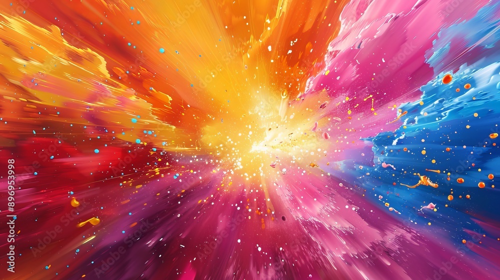 Abstract Colorful Explosion Background Abstract Colorful Explosion Background