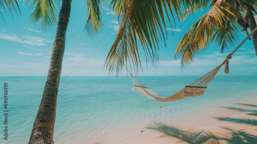 Fototapeta premium Tropical Paradise Hammock
