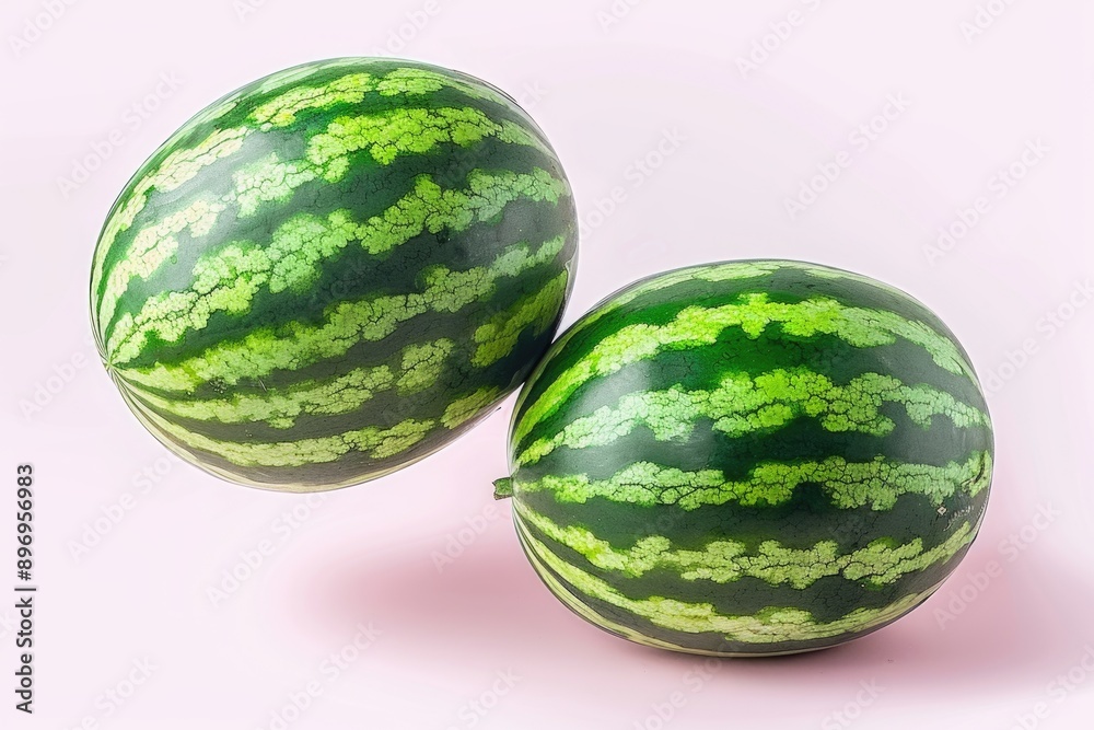 Watermelon levitation in high resolution on pink background. Watermelon levitation in high resolution on pink background.