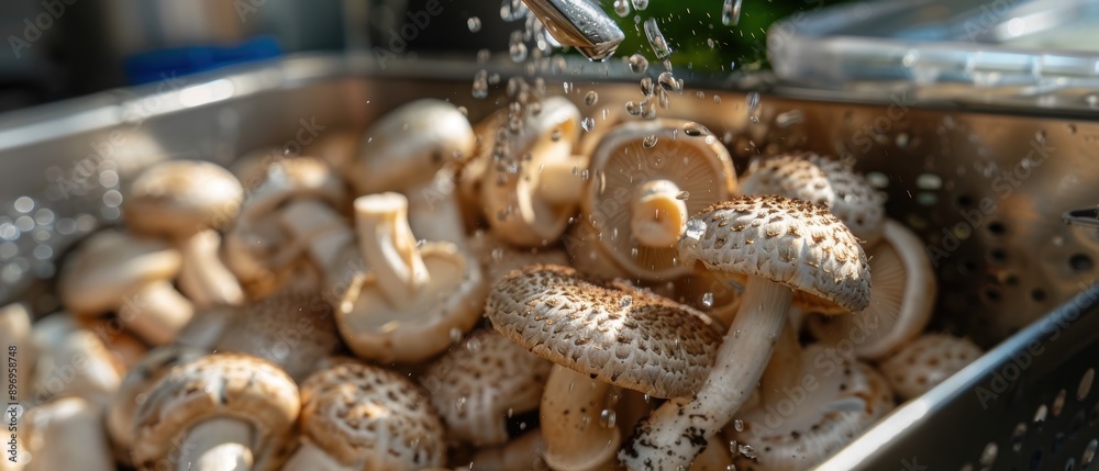Preparing Fresh Wild Mushrooms for Cooking at Home Preparing Fresh Wild Mushrooms for Cooking at Home