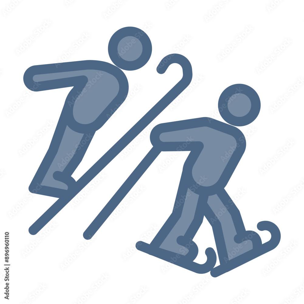 Obraz premium Nordic Combined Icon