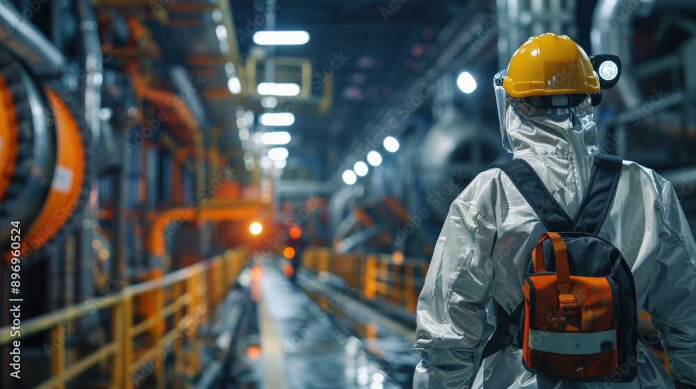 Portray the safety protocols of industrial workplaces with images of workers wearing protective gear while operating dangerous equipment. Portray the safety protocols of industrial workplaces with images of workers wearing protective gear while operating dangerous equipment.