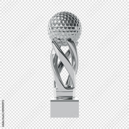 Silver golfball cup
