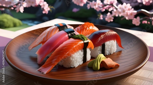 food, salmon, fish, bread, sushi, snack, seafood, canape, smoked, meal, sandwich, appetizer, healthy, cheese, smoked salmon, gourmet, plate, dinner, caviar, fresh, lunch, raw, breakfast, white, sashim photo