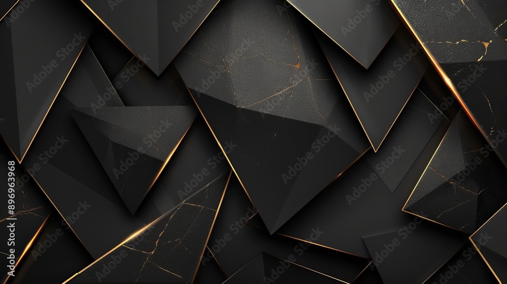 Black And Gold Triangle Pattern Black And Gold Triangle Pattern