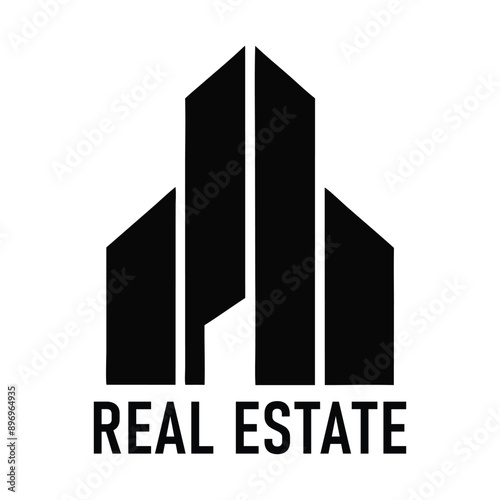 Real Estate Logo, house logo and building logo icon Logo Design. Unique and Modern Real Estate Logo Design. AI Generated