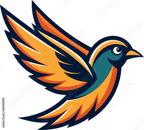 wanderfull flybird heat Vector logo  photo