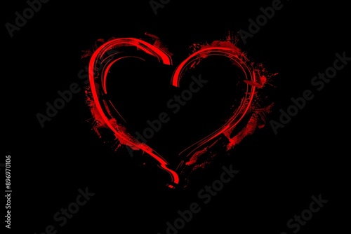 Heart Icon, Love Symbol Valentine Silhouette Wedding Pictogram Simple Heart