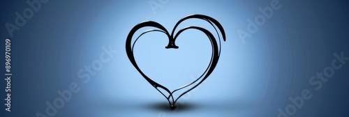 Heart Icon, Love Symbol Valentine Silhouette Wedding Pictogram Simple Heart