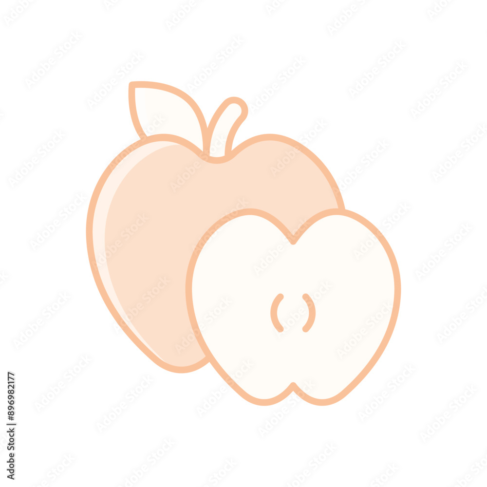 Fototapeta premium Apple vector icon