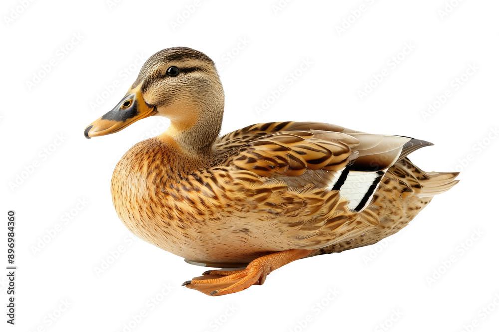 Preparation of Raw Duck for Cooking, Isolated on White Background Preparation of Raw Duck for Cooking, Isolated on White Background