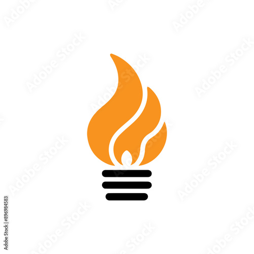 olympic torch icon Vector illustration