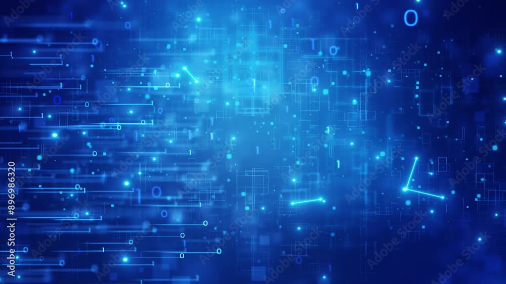 Cyberspace technology with particles and digital data network connections. Digital data flow with blue glowing grid and connection concept. Cyberspace technology with particles and digital data network connections. Digital data flow with blue glowing grid and connection concept.