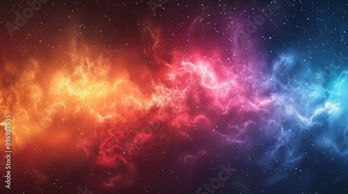 Cosmic Nebula with Stars.