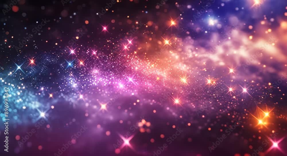 Bright and colorful background with digital stars lined up, playful and vibrant setting with ample text space Bright and colorful background with digital stars lined up, playful and vibrant setting with ample text space