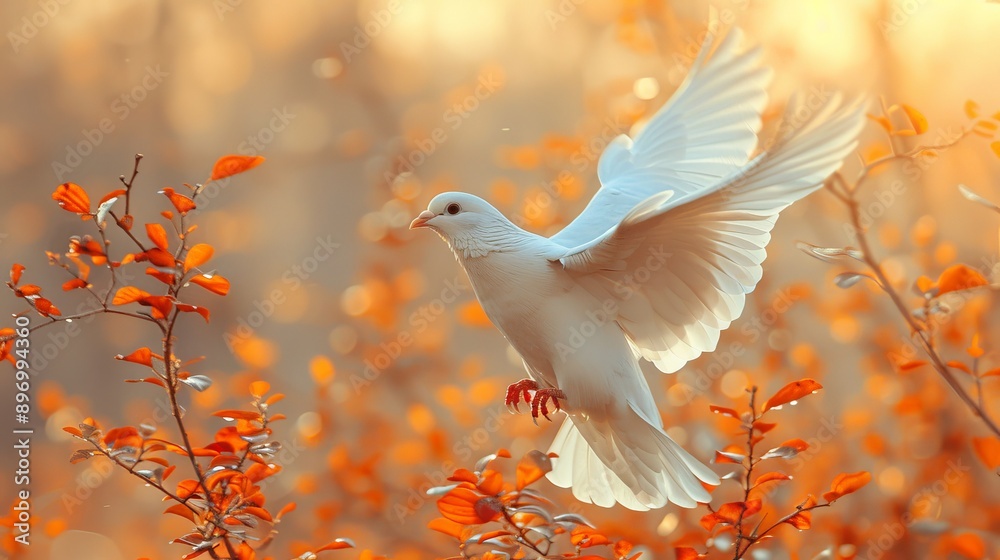 Christian symbolism white doves soaring in sky representing peace and spirituality Christian symbolism white doves soaring in sky representing peace and spirituality