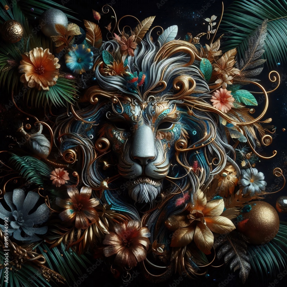 sparkling and flashy luxury animal festival mask
sparkling and flashy luxury animal festival mask