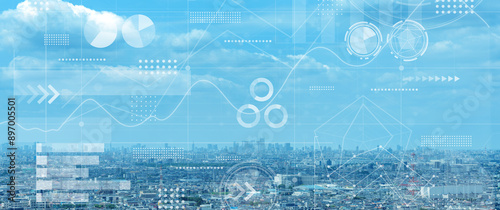 都市とネットワークのイメージ