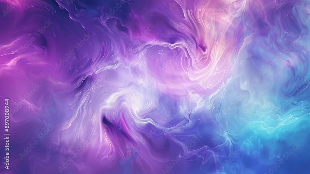Vibrant abstract background with swirling liquid fluid acrylic paint mixing in colorful smoky backdrop Vibrant abstract background with swirling liquid fluid acrylic paint mixing in colorful smoky backdrop