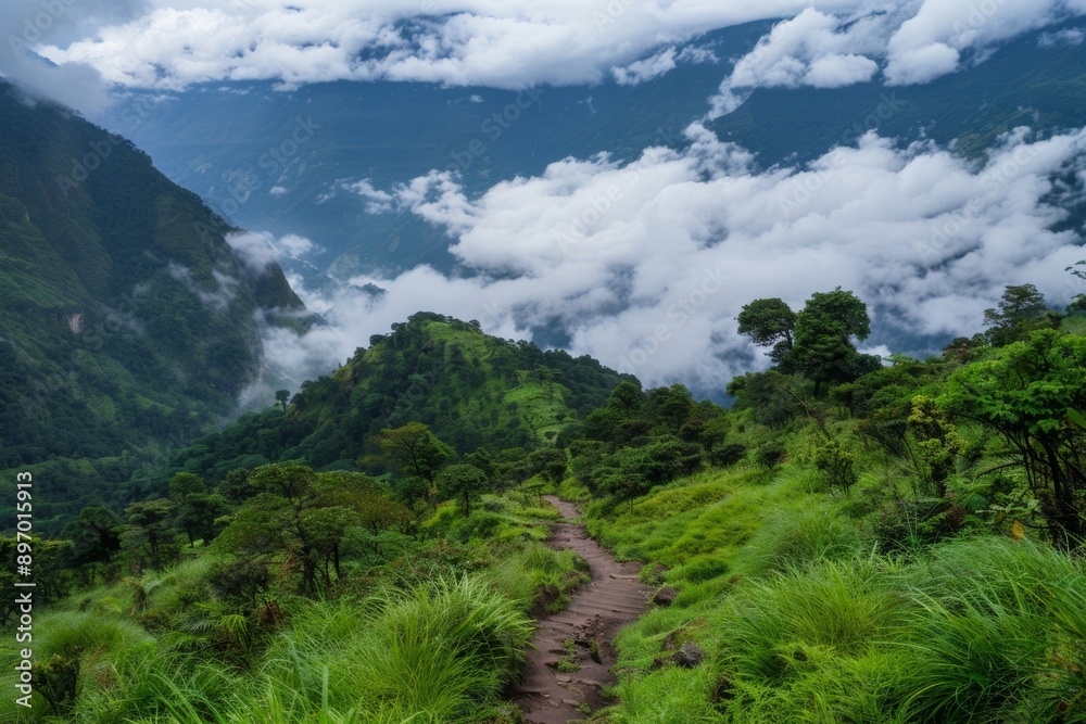 Obraz premium Set off on trekking journeys that are rich with stories and create lasting memories.