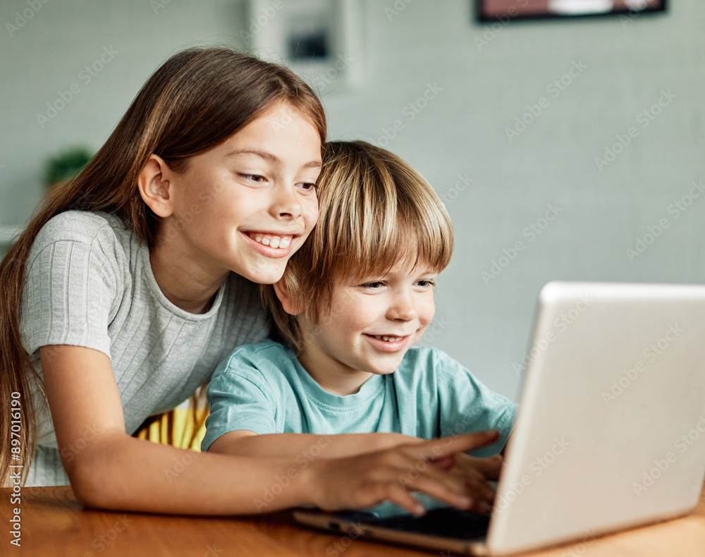 child girl boy childhood kid brother sister laptop computer education technology homework school study learning student child girl boy childhood kid brother sister laptop computer education technology homework school study learning student