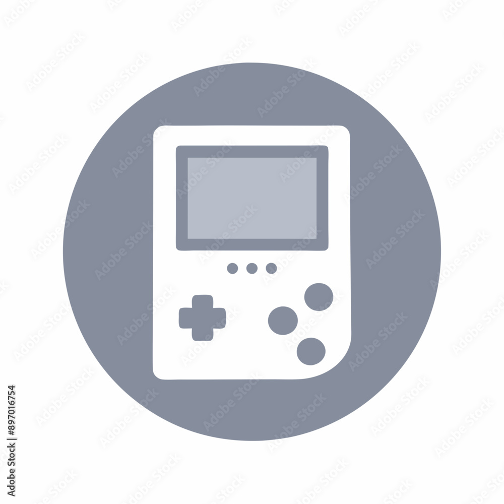 Gaming Controller Icon with Interactive Buttons Gaming Controller Icon with Interactive Buttons
