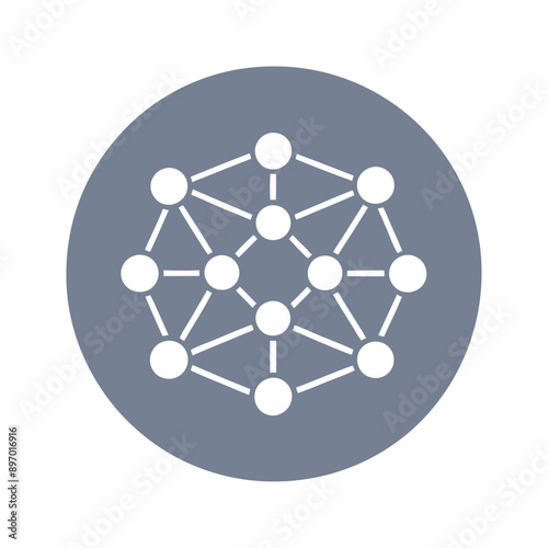 Network Connection Icon - Internet, Technology, and Communication Concept