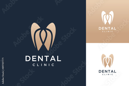 Dental Care inspiration vector logo design minimalist	