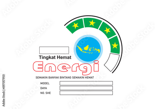 stiker tingkat hemat energi 4 photo