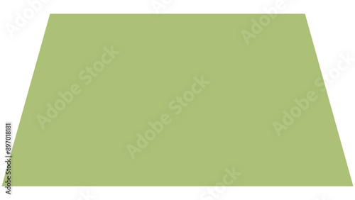 trapezoid shape, trapezium frame, label, layout, infographic, dotted line shape of trapezoid