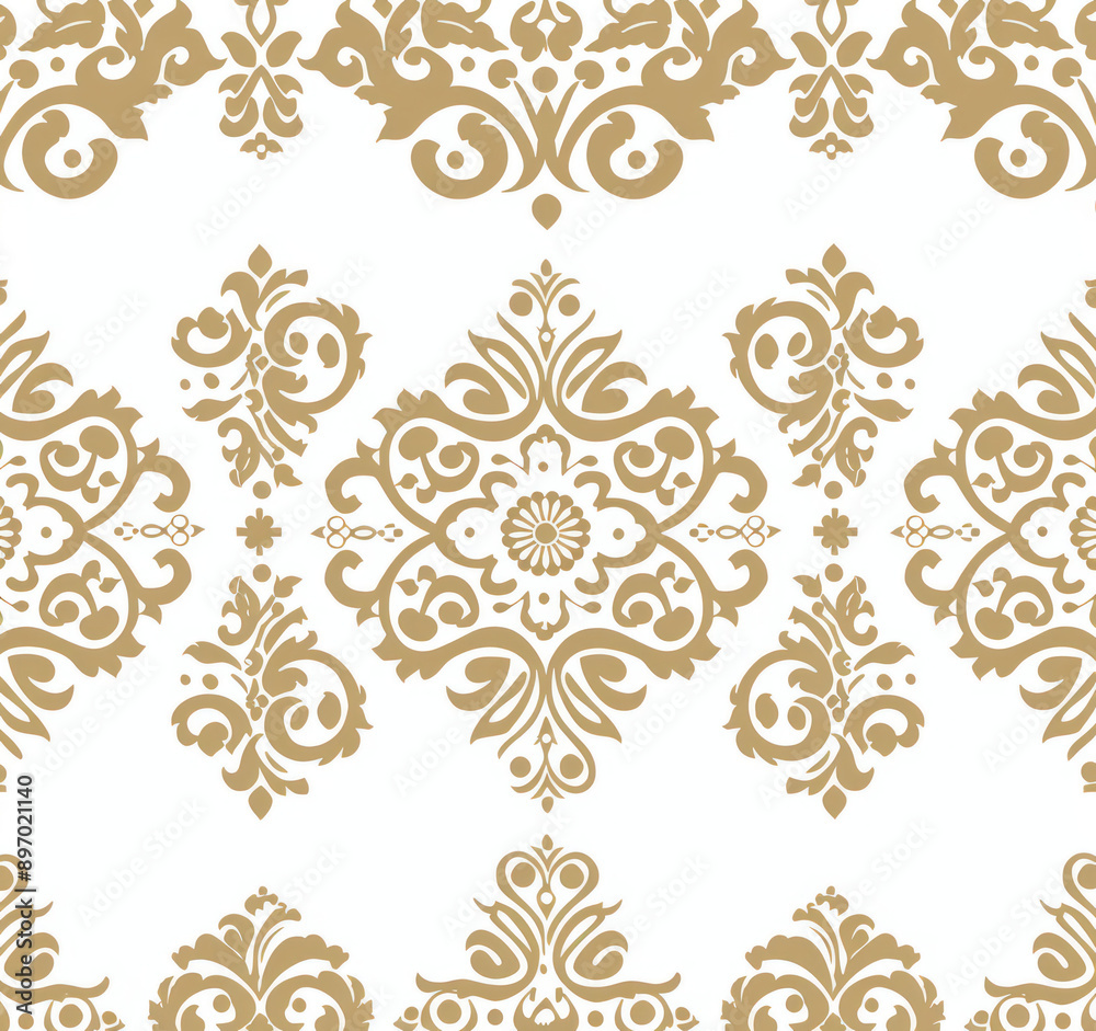 A seamless pattern of abstract on a white background A seamless pattern of abstract on a white background