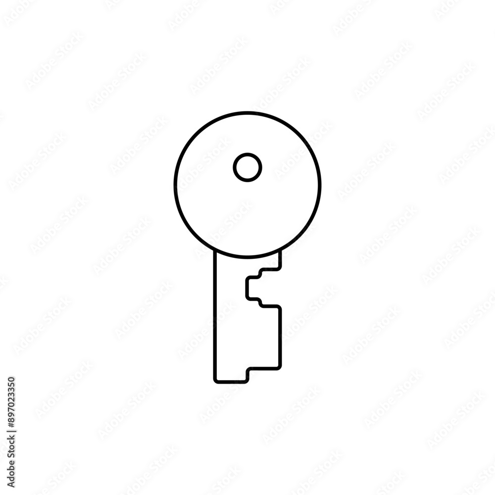 Key icon vector. Lock iluustartion sign. Closed symbol or logo. Key icon vector. Lock iluustartion sign. Closed symbol or logo.