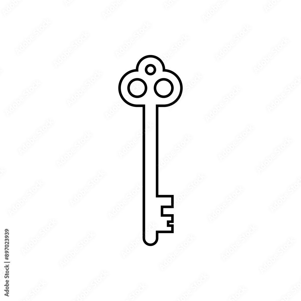 Key icon vector. Lock iluustartion sign. Closed symbol or logo. Key icon vector. Lock iluustartion sign. Closed symbol or logo.