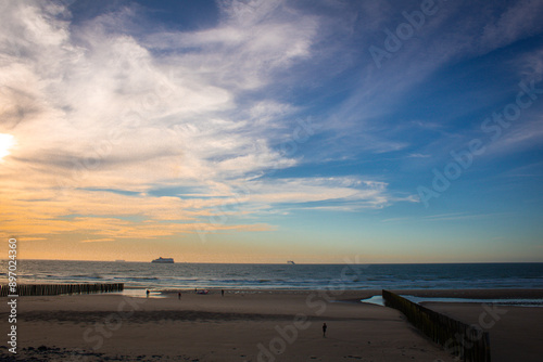 sunset at the beach