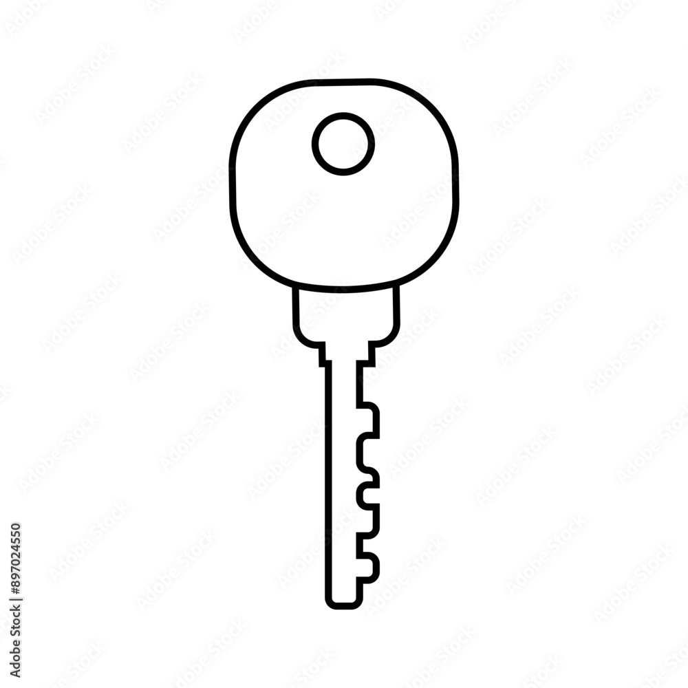 Key icon vector. Lock iluustartion sign. Closed symbol or logo. Key icon vector. Lock iluustartion sign. Closed symbol or logo.