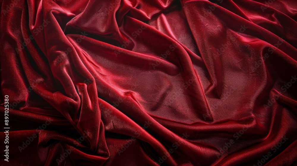 Red Silk Drapes: Flowing Texture Concept Red Silk Drapes: Flowing Texture Concept