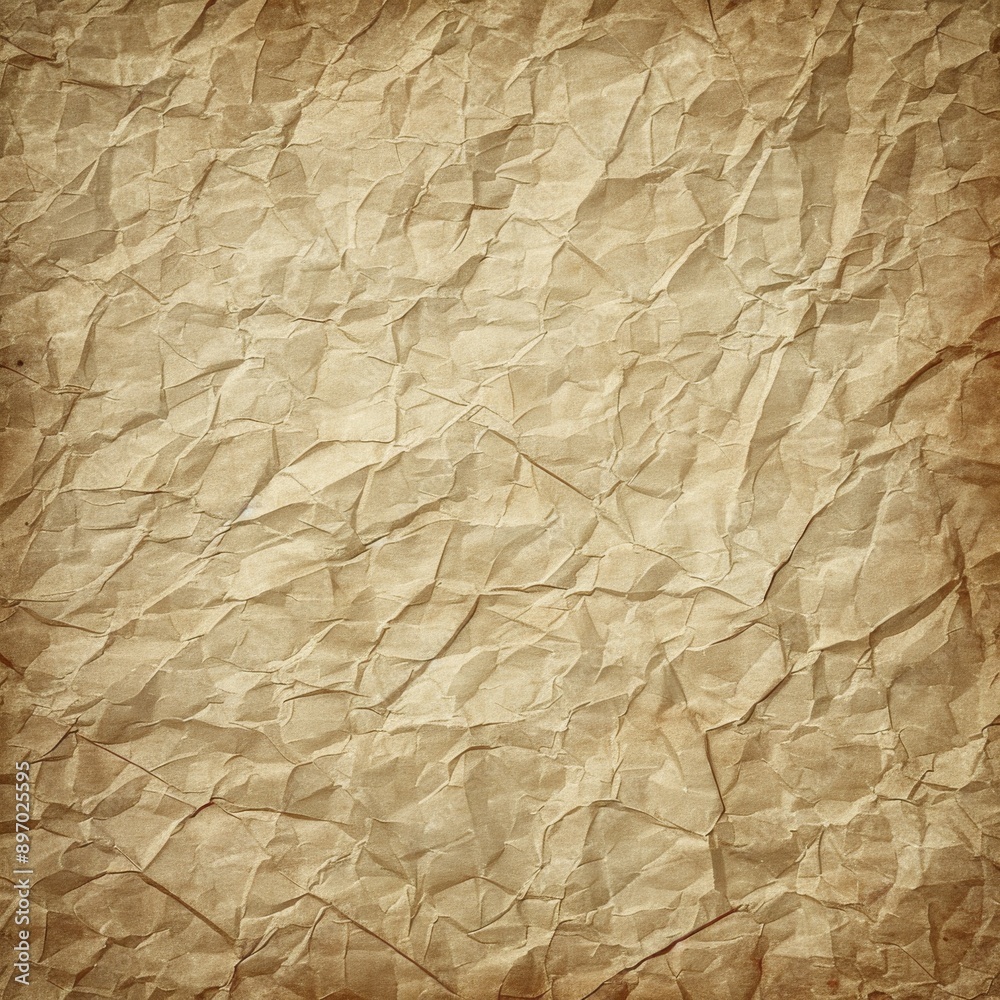 Obraz premium Crumpled Paper Texture: A Timeless Background Concept