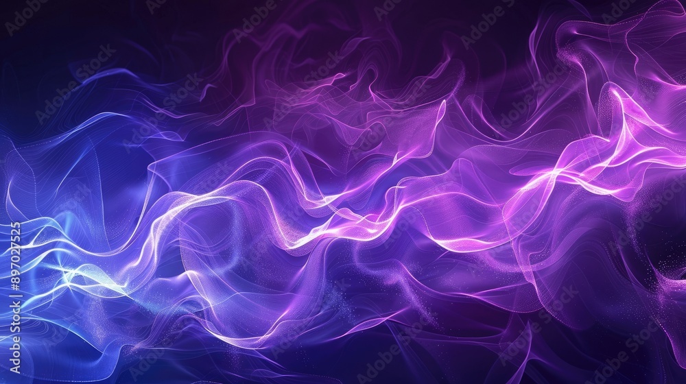 Dynamic ultraviolet spectrum waves creating a luminous and abstract texture, perfect for creative banners and backdrops. Dynamic ultraviolet spectrum waves creating a luminous and abstract texture, perfect for creative banners and backdrops.