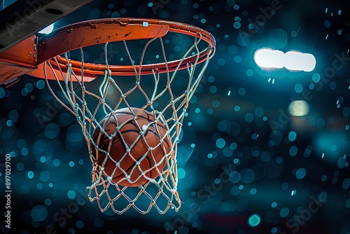 basketball hoop and net. Generative AI
