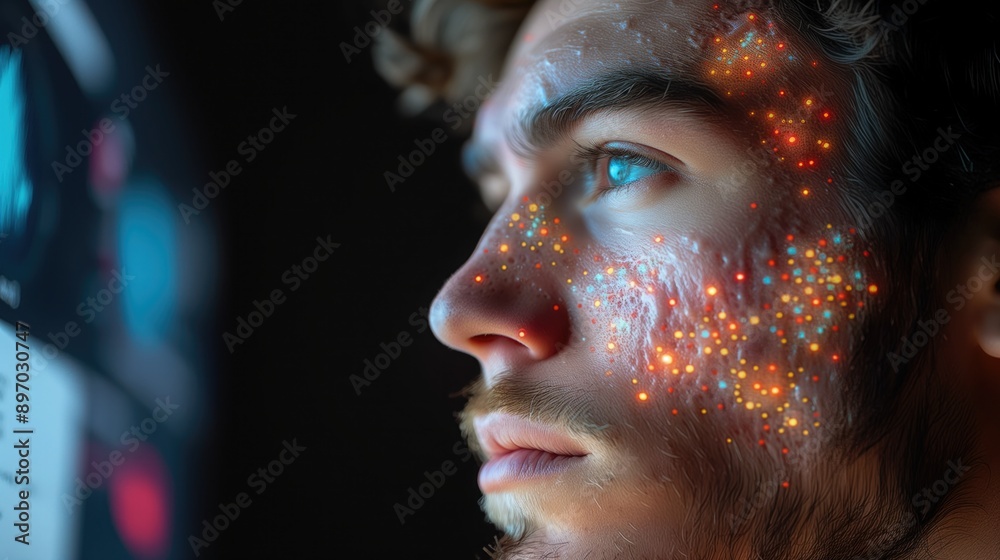 Skin Conditions: A visualization of common skin diseases such as eczema, psoriasis, or melanoma