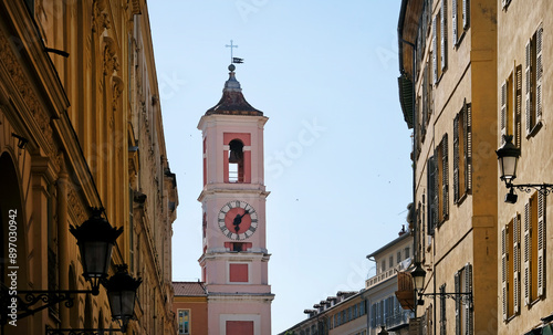 Palais Rusca in the old town of Nice, France photo