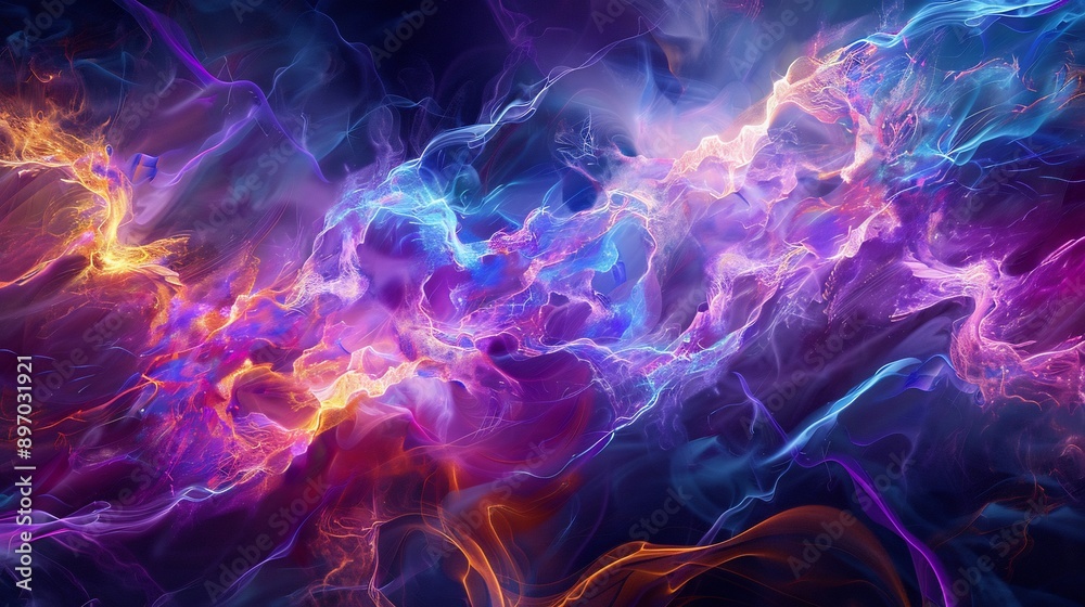 Abstract Swirling Lights and Energy Abstract Swirling Lights and Energy