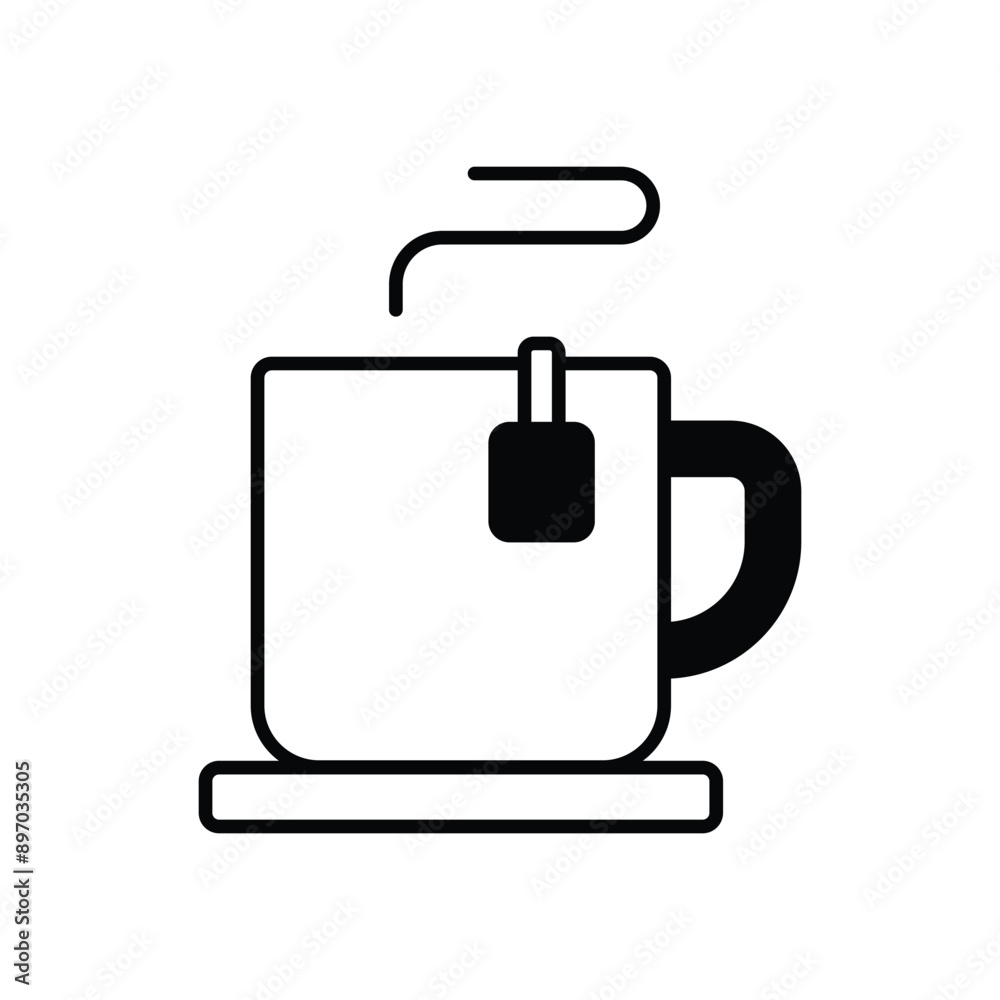 Tea Cup vector icon Tea Cup vector icon
