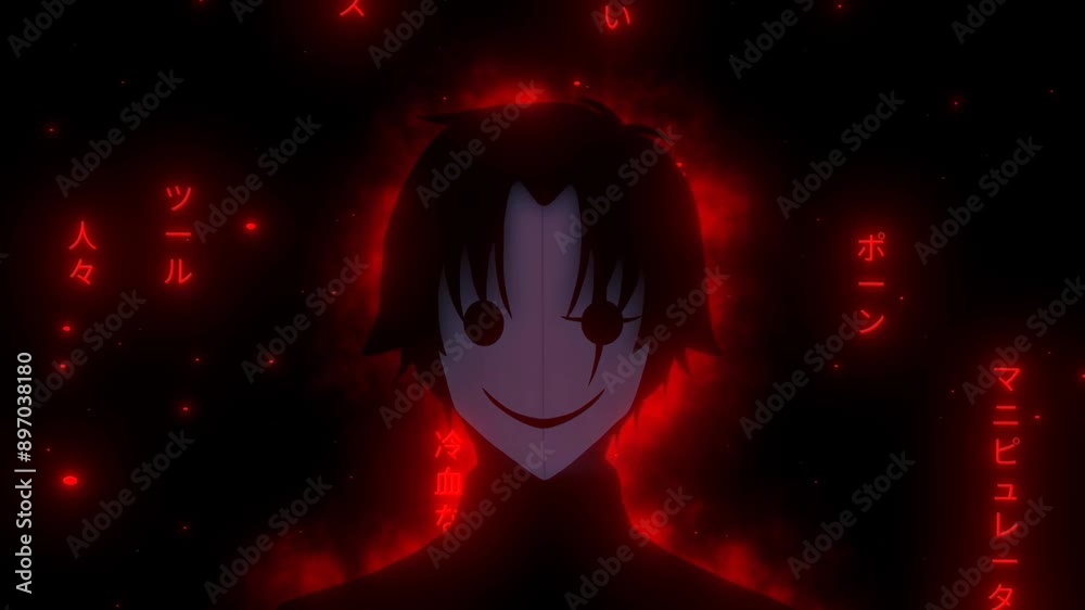 Anime wallpaper for pc, smart anime guy in mask, background